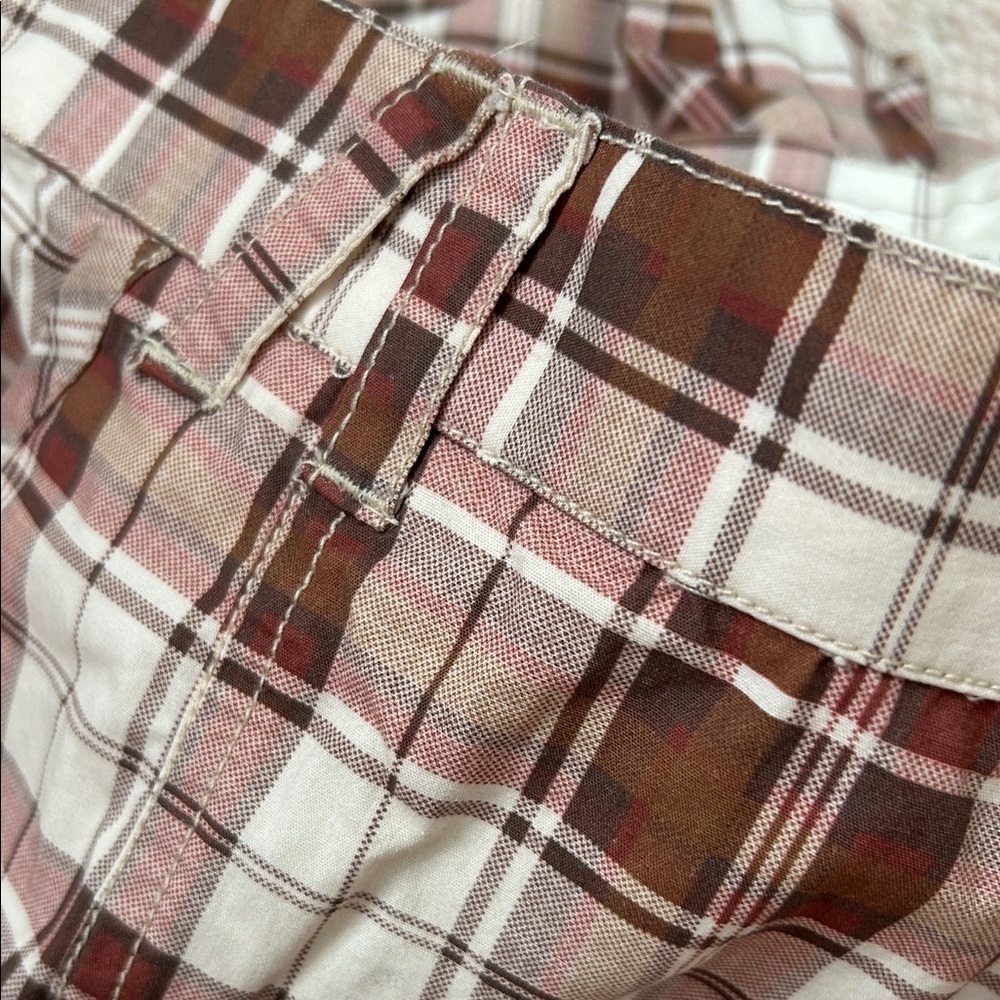 NWT Anthropologie Pilcro Slim Plaid Cargo Capris 90's Style Y2K Style Size Small - Picture 14 of 14